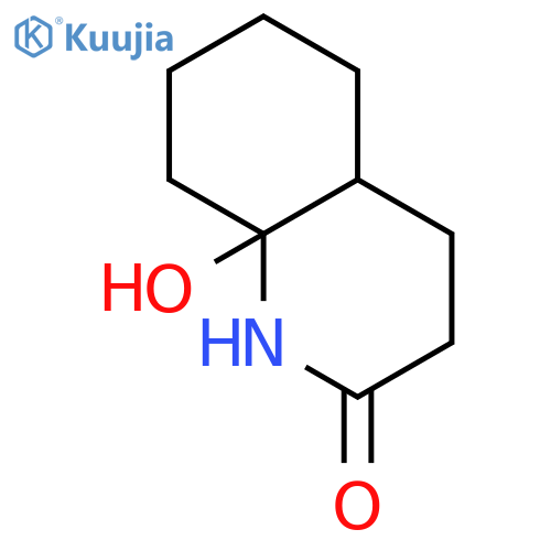 (4aR,8aR)-rel-octahydro-8a-hydroxy-2(1H)-Quinolinone structure