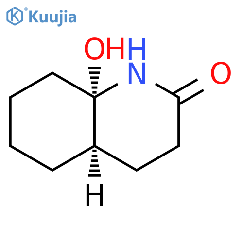 (4aR,8aS)-rel-octahydro-8a-hydroxy-2(1H)-Quinolinone structure