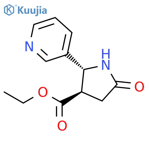 3-PYRROLIDINECARBOXYLIC ACID, 5-OXO-2-(3-PYRIDINYL)-, ETHYL ESTER, TRANS- structure