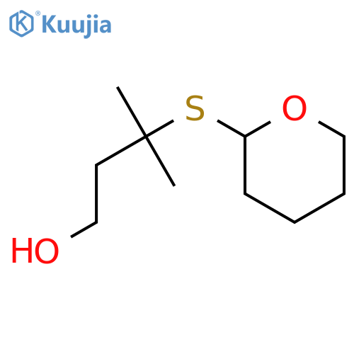 1-BUTANOL, 3-METHYL-3-[(TETRAHYDRO-2H-PYRAN-2-YL)THIO]- structure