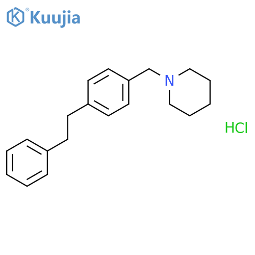 Piperidine, 1-[[4-(2-phenylethyl)phenyl]methyl]-, hydrochloride structure