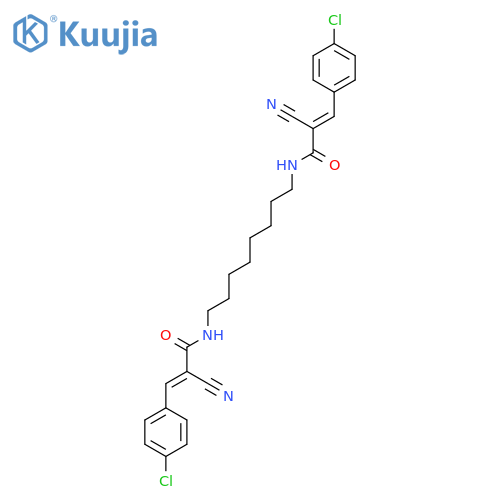2-PROPENAMIDE, N,N'-1,8-OCTANEDIYLBIS[3-(4-CHLOROPHENYL)-2-CYANO- structure