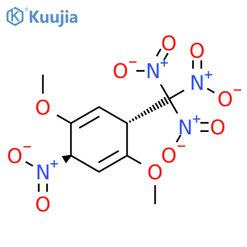 1,4-Cyclohexadiene, 1,4-dimethoxy-3-nitro-6-(trinitromethyl)-, trans- structure
