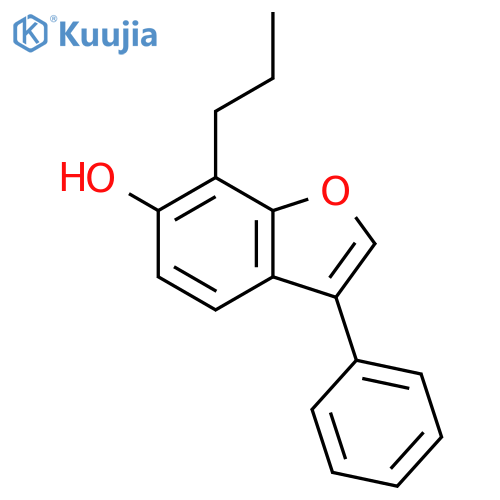 6-Benzofuranol, 3-phenyl-7-propyl- structure
