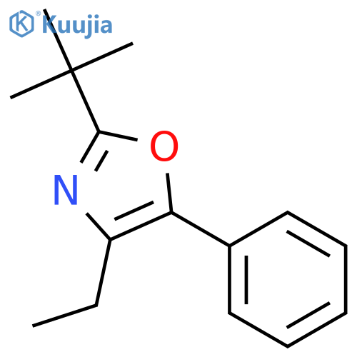 Oxazole, 2-(1,1-dimethylethyl)-4-ethyl-5-phenyl- structure