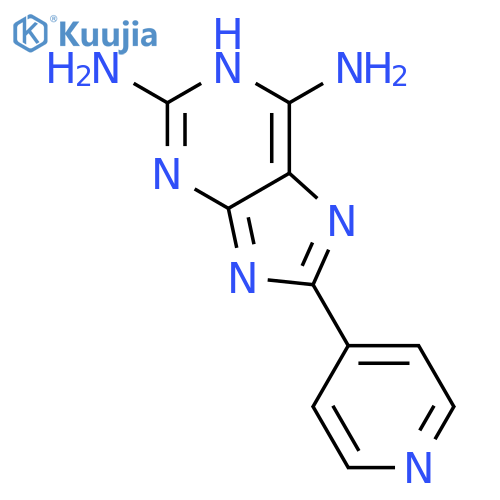 1H-Purine-2,6-diamine, 8-(4-pyridinyl)- structure