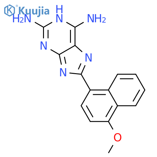 1H-Purine-2,6-diamine, 8-(4-methoxy-1-naphthalenyl)- structure