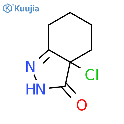 3a-chloro-2,3a,4,5,6,7-hexahydro-3H-indazol-3-one structure