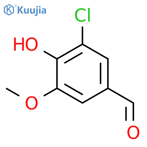 3-Chloro-4-hydroxy-5-methoxybenzaldehyde structure