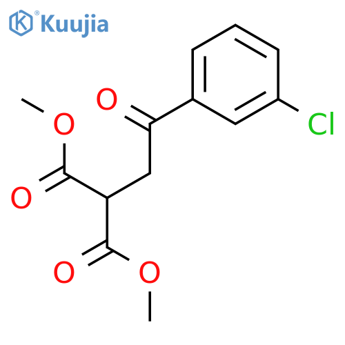 Propanedioic acid, [2-(3-chlorophenyl)-2-oxoethyl]-, dimethyl ester structure