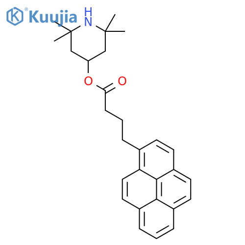 2,2,6,6-Tetramethylpiperidin-4-YL 4-(pyren-1-YL)butanoate structure