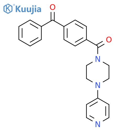Piperazine, 1-(4-benzoylbenzoyl)-4-(4-pyridinyl)- structure