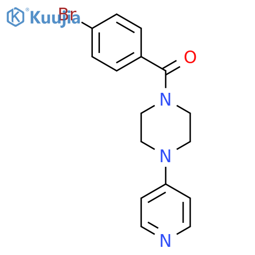 Piperazine, 1-(4-bromobenzoyl)-4-(4-pyridinyl)- structure
