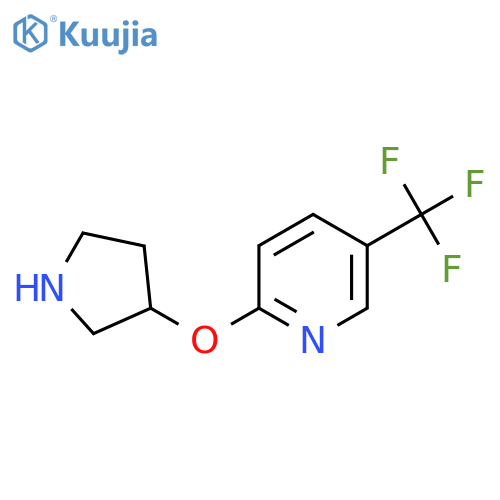 2-(Pyrrolidin-3-yloxy)-5-(trifluoromethyl)pyridine structure
