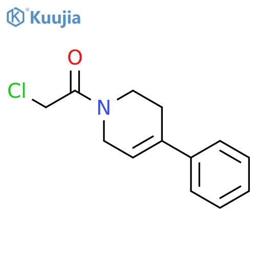 2-chloro-1-(4-phenyl-1,2,3,6-tetrahydropyridin-1-yl)ethan-1-one structure