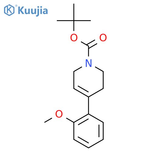 1(2H)-Pyridinecarboxylic acid, 3,6-dihydro-4-(2-methoxyphenyl)-,1,1-dimethylethyl ester structure