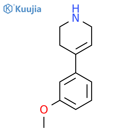 4-(3-Methoxyphenyl)-1,2,3,6-tetrahydropyridine structure