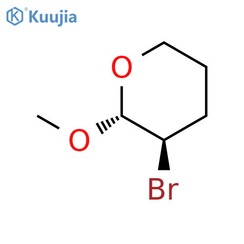 rac-(2R,3R)-3-bromo-2-methoxyoxane structure