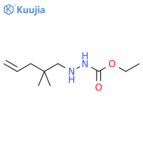 Hydrazinecarboxylic acid, 2-(2,2-dimethyl-4-pentenyl)-, ethyl ester structure