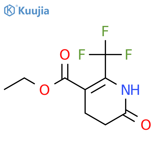Ethyl 6-oxo-2-(trifluoromethyl)-1,4,5,6-tetrahydropyridine-3-carboxylate structure