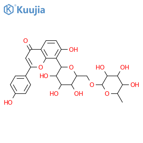 8-C-β-D-Glucopyranosyl-4',7-dihydroxyflavone; 6''-O-α-L-Rhamnopyranosyl structure