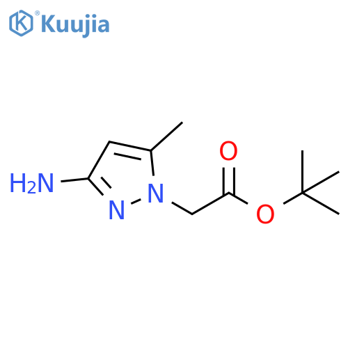 Tert-Butyl 2-(3-amino-5-methyl-1H-pyrazol-1-yl)acetate structure