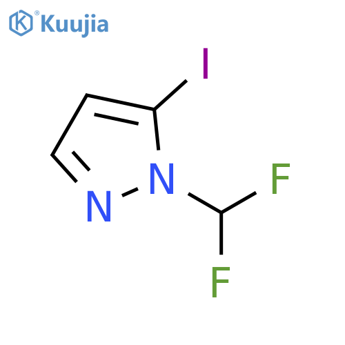 1-(difluoromethyl)-5-iodo-1H-pyrazole structure