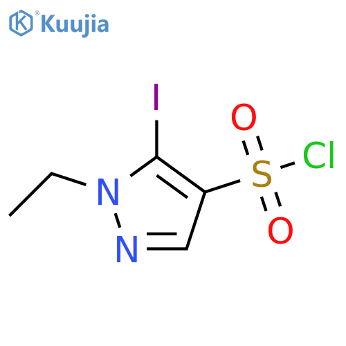 1-ethyl-5-iodo-1H-pyrazole-4-sulfonyl chloride structure