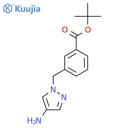 tert-butyl 3-(4-amino-1H-pyrazol-1-yl)methylbenzoate structure