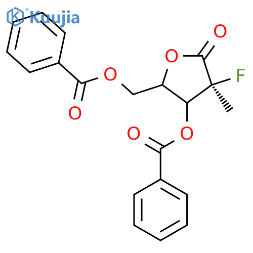 [(4S)-3-Benzoyloxy-4-fluoro-4-methyl-5-oxooxolan-2-yl]methyl benzoate structure