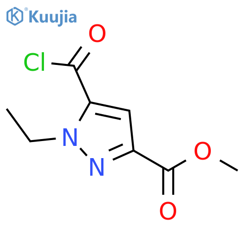 methyl 5-(chlorocarbonyl)-1-ethyl-1H-pyrazole-3-carboxylate structure