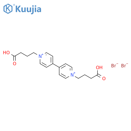 1,1'-Bis(3-carboxypropyl)-4,4'-bipyridin-1-ium dibromide structure