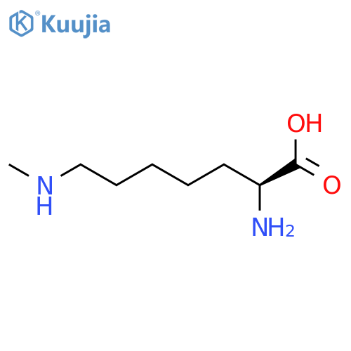 Heptanoic acid, 2-amino-7-(methylamino)-, (2S)- structure