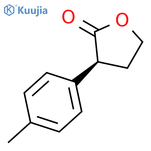 2(3H)-Furanone, dihydro-3-(4-methylphenyl)-, (S)- structure