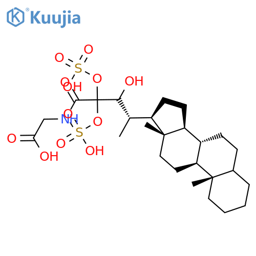 Glycine, N-[hydroxy-24-oxobis(sulfooxy)cholan-24-yl]- structure