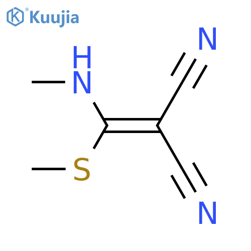 Propanedinitrile, [(methylamino)(methylthio)methylene]- structure
