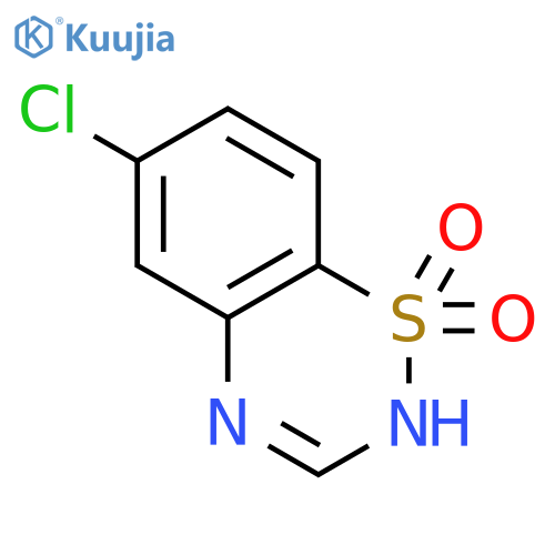 2H-1,2,4-Benzothiadiazine, 6-chloro-, 1,1-dioxide structure