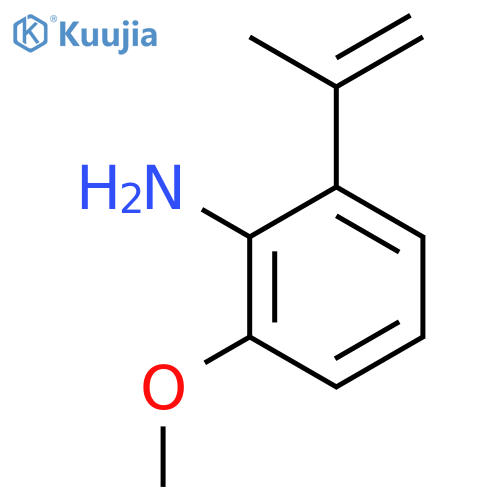 Benzenamine,2-methoxy-6-(1-methylethenyl)- structure