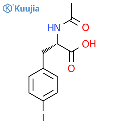 (2S)-2-acetamido-3-(4-iodophenyl)propanoic acid structure