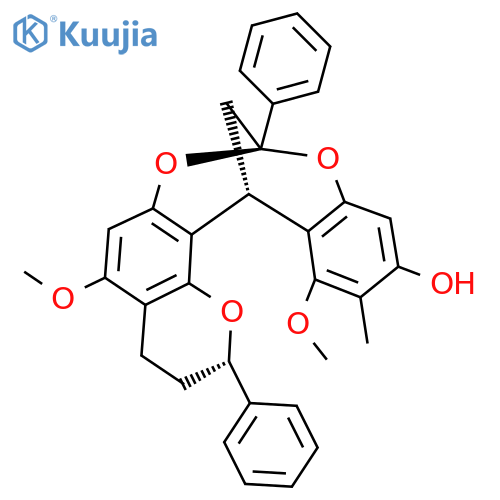 9,19-Dimethoxy-18-methyl-5,13-diphenyl-4,12,14-trioxapentacyclo[11.7.1.02,11.03,8.015,20]henicosa-2,8,10,15(20),16,18-hexaen-17-ol structure