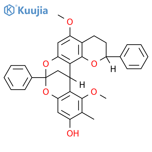 9,19-Dimethoxy-18-methyl-5,13-diphenyl-4,12,14-trioxapentacyclo[11.7.1.02,11.03,8.015,20]henicosa-2,8,10,15(20),16,18-hexaen-17-ol structure