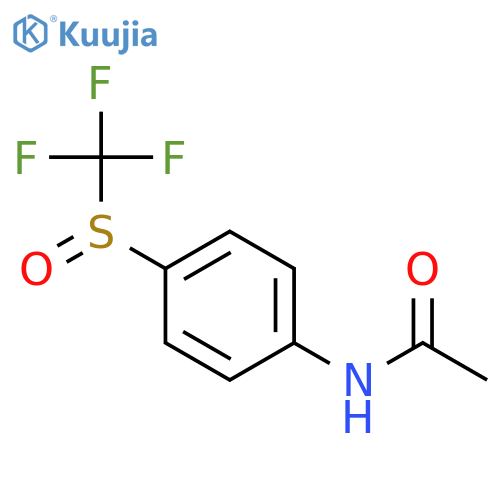 Acetamide,N-[4-[(trifluoromethyl)sulfinyl]phenyl]- structure