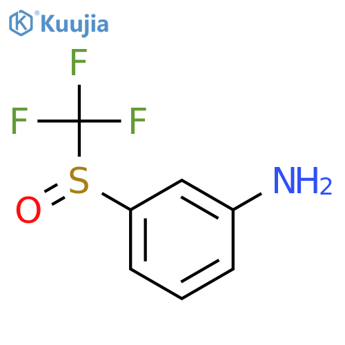 Benzenamine, 3-[(trifluoromethyl)sulfinyl]- structure