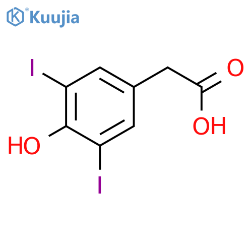 3,5-Diiodo-4-hydroxyphenylacetic Acid structure