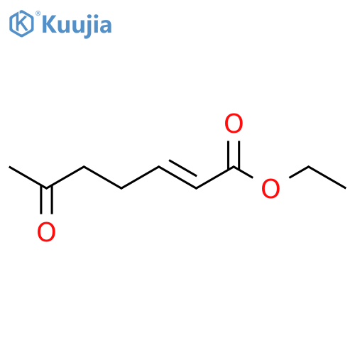 2-Heptenoic acid, 6-oxo-, ethyl ester structure