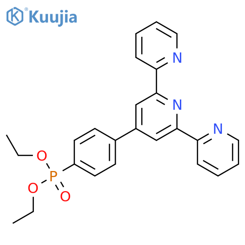 Diethyl (4-([2,2':6',2''-terpyridin]-4'-yl)phenyl)phosphonate structure