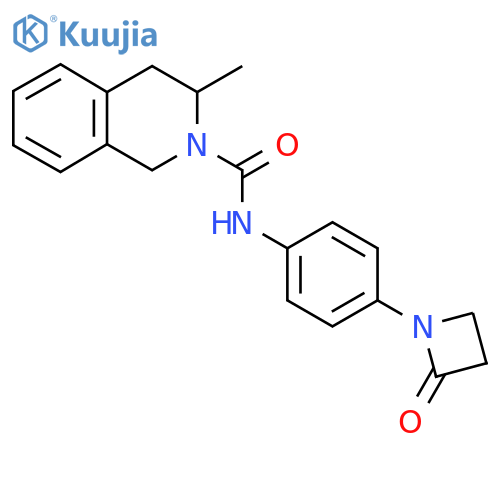 3-Methyl-n-[4-(2-oxoazetidin-1-yl)phenyl]-1,2,3,4-tetrahydroisoquinoline-2-carboxamide structure