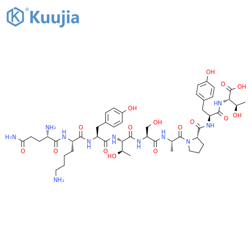 L-Threonine,L-glutaminyl-L-lysyl-L-tyrosyl-L-threonyl-L-seryl-L-alanyl-L-prolyl-L-tyrosyl- structure