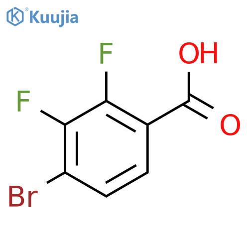 4-bromo-2,3-difluoro-benzoic acid structure