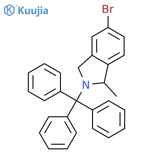 (1r)-5-bromo-1-methyl-2-trityl-1,3-dihydroisoindole structure